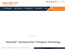 Tablet Screenshot of neograft.com